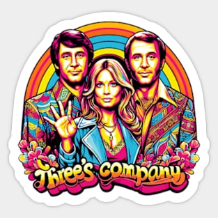 Retro Three's Company Sticker